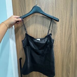 Wilfred Black Satin Camisole